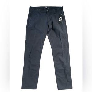 NWT Oakley Slim Fit SIM Chino Jet Black Pants 36W x 32L